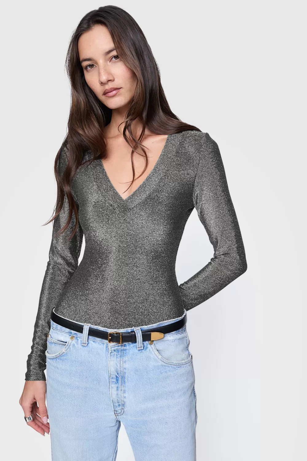 Best Rebecca Minkoff Alyssa Bodysuit Gunmetal