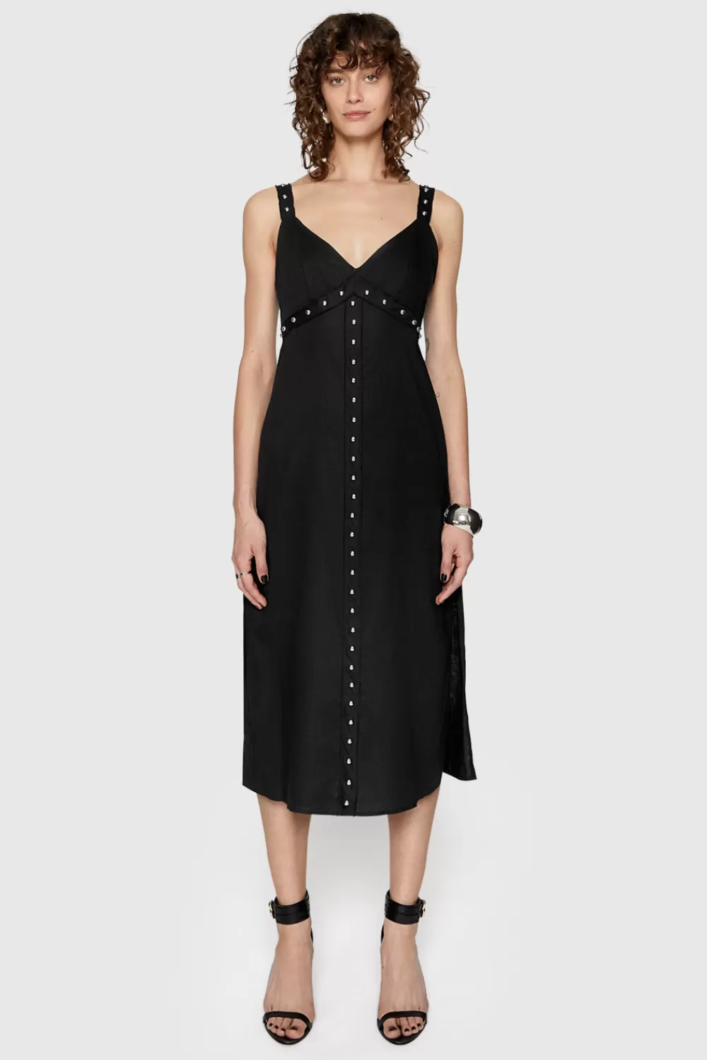 Cheap Rebecca Minkoff Archie Studded Dress BLACK