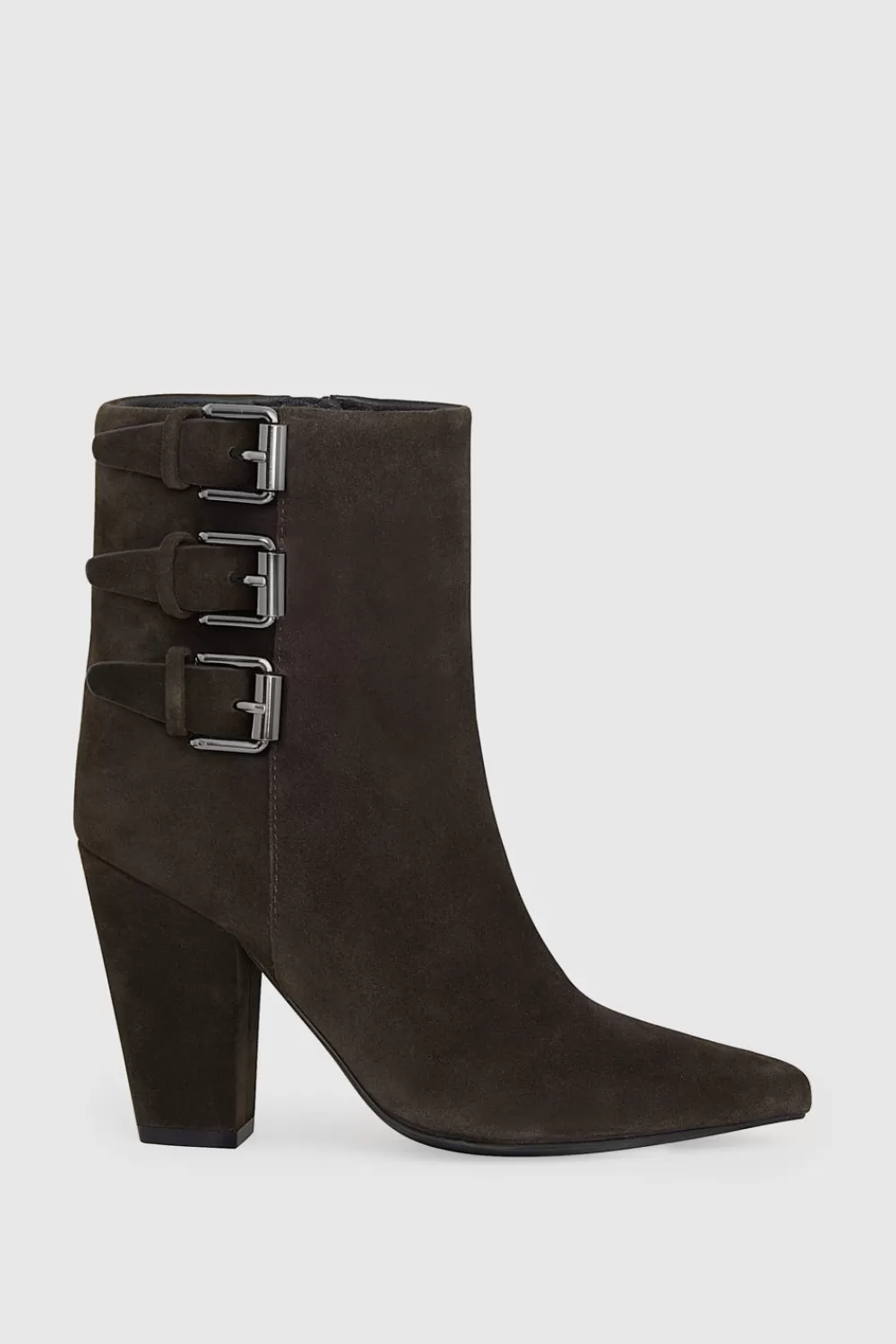 Cheap Rebecca Minkoff Buckle Boot DarkBrandy