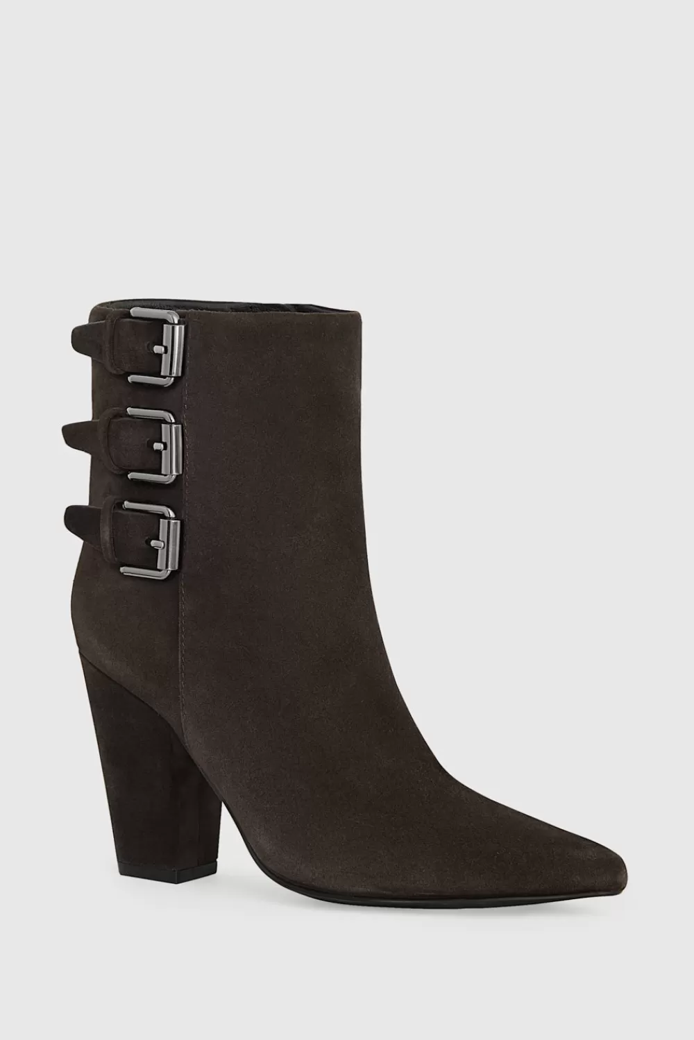 Cheap Rebecca Minkoff Buckle Boot DarkBrandy