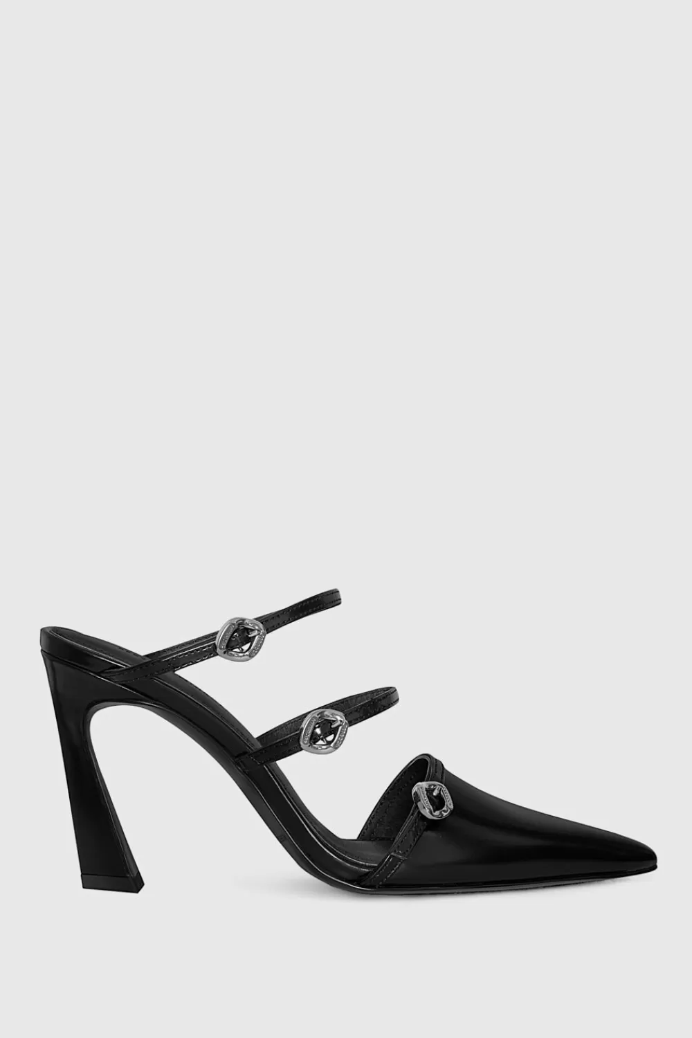 Flash Sale Rebecca Minkoff Buckle Heeled Mule Black