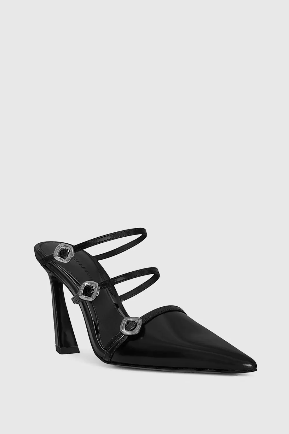 Flash Sale Rebecca Minkoff Buckle Heeled Mule Black