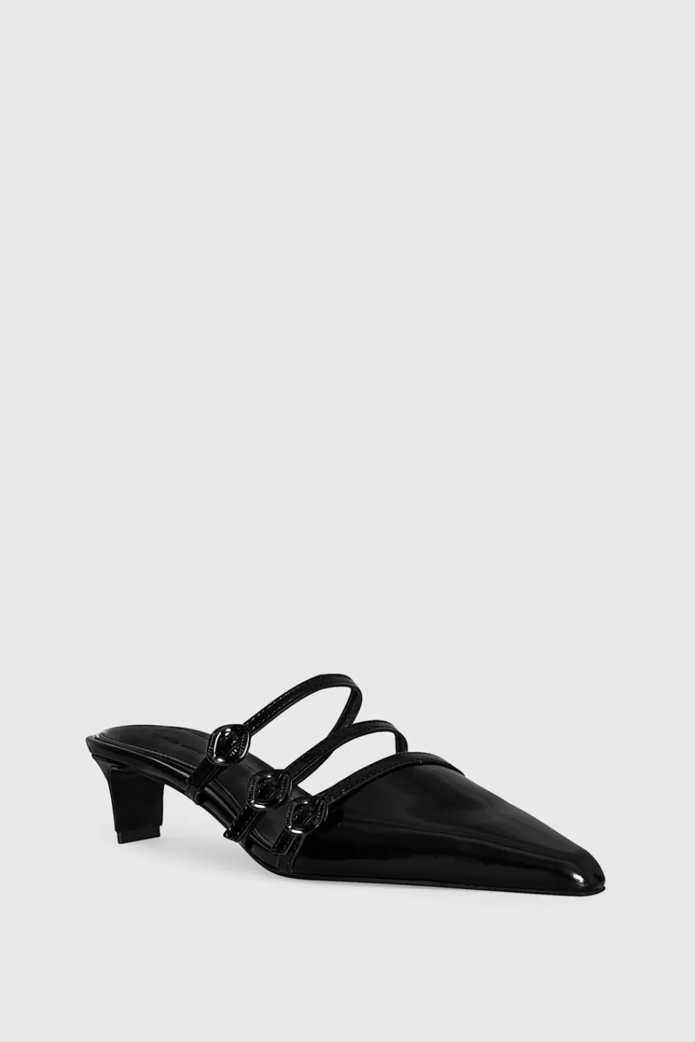 Flash Sale Rebecca Minkoff Buckle Kitten Mule Black