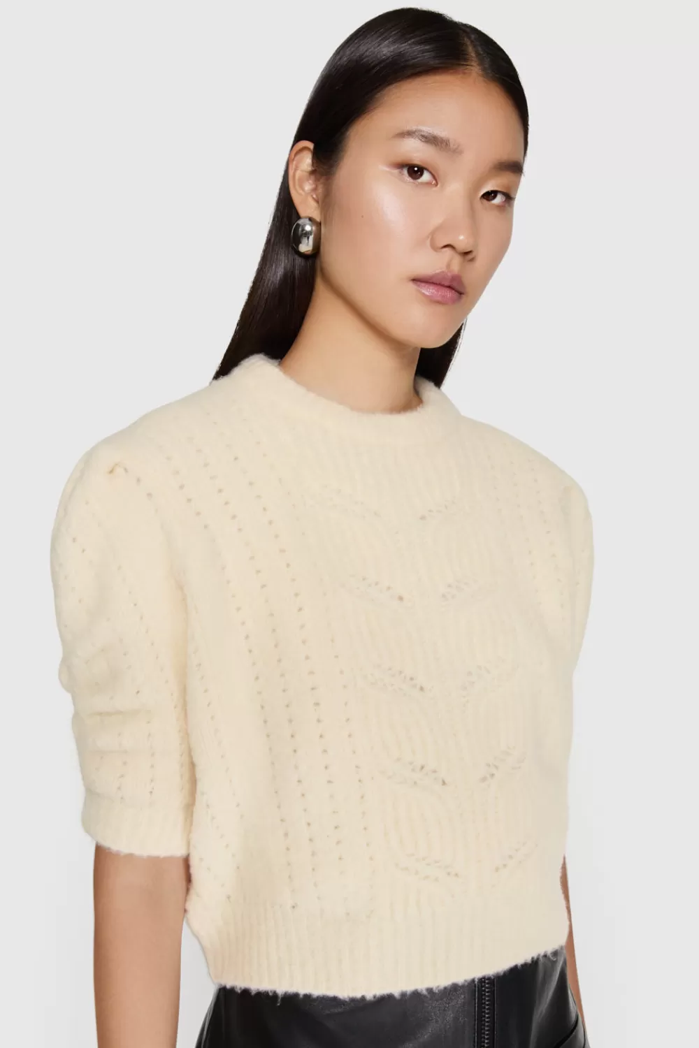 Best Rebecca Minkoff Campbell Puff Sweater Blonde