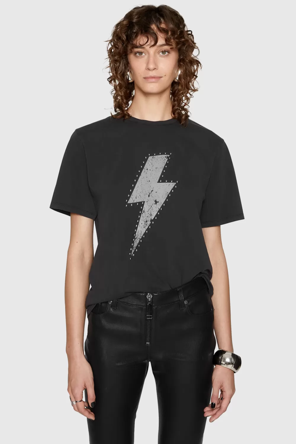 Hot Rebecca Minkoff Carly Boyfriend T-Shirt ACIDWASHBLACK