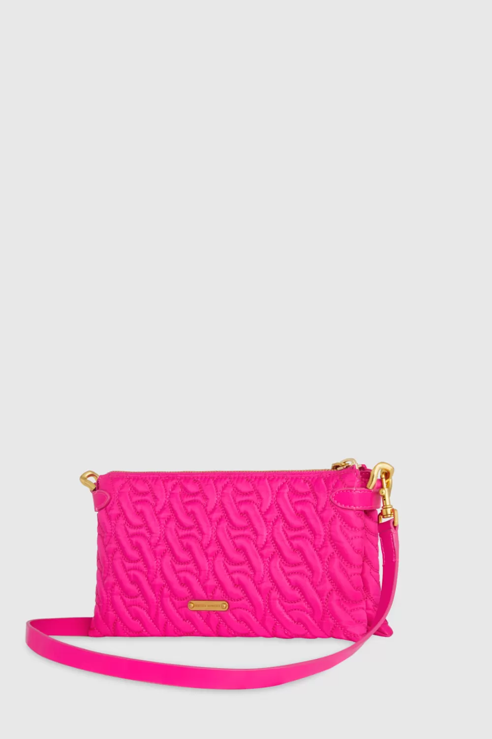 Fashion Rebecca Minkoff Chain Quilt Medium Crossbody HOTPINK