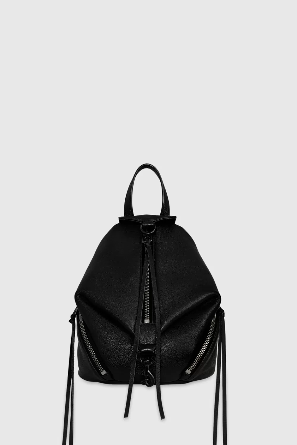 Sale Rebecca Minkoff Convertible Mini Julian Backpack BLACK/BLACKSHELLAC