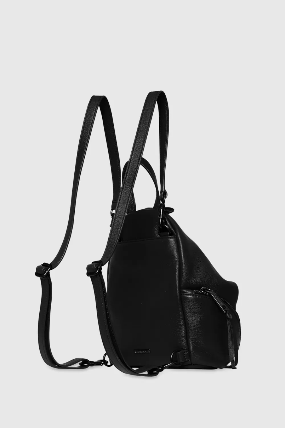 Sale Rebecca Minkoff Convertible Mini Julian Backpack BLACK/BLACKSHELLAC