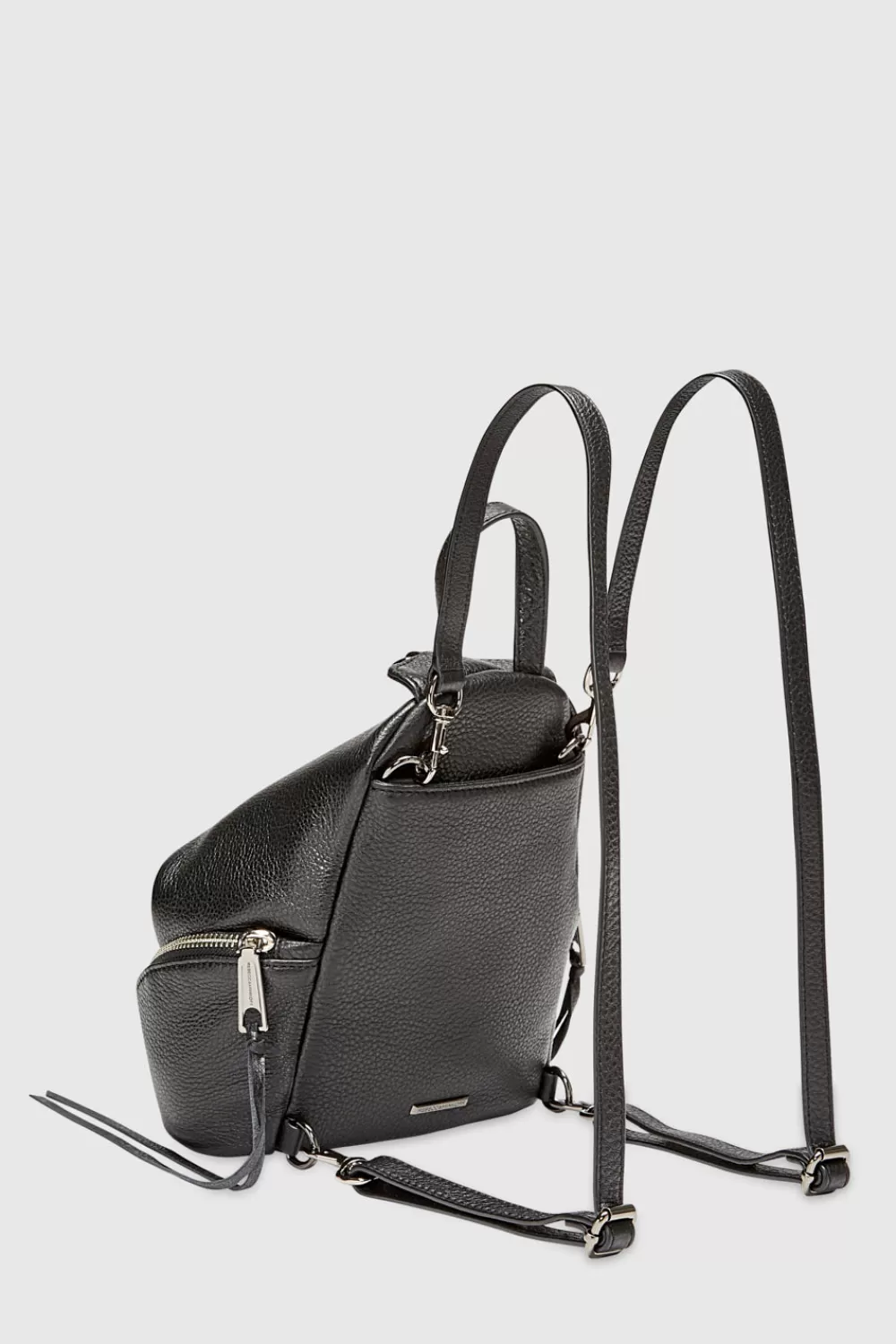 Sale Rebecca Minkoff Convertible Mini Julian Backpack BLACK/GUNMETAL