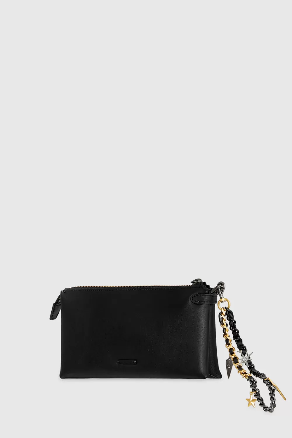 New Rebecca Minkoff Cuff Me Up Celestial Clutch BLACK