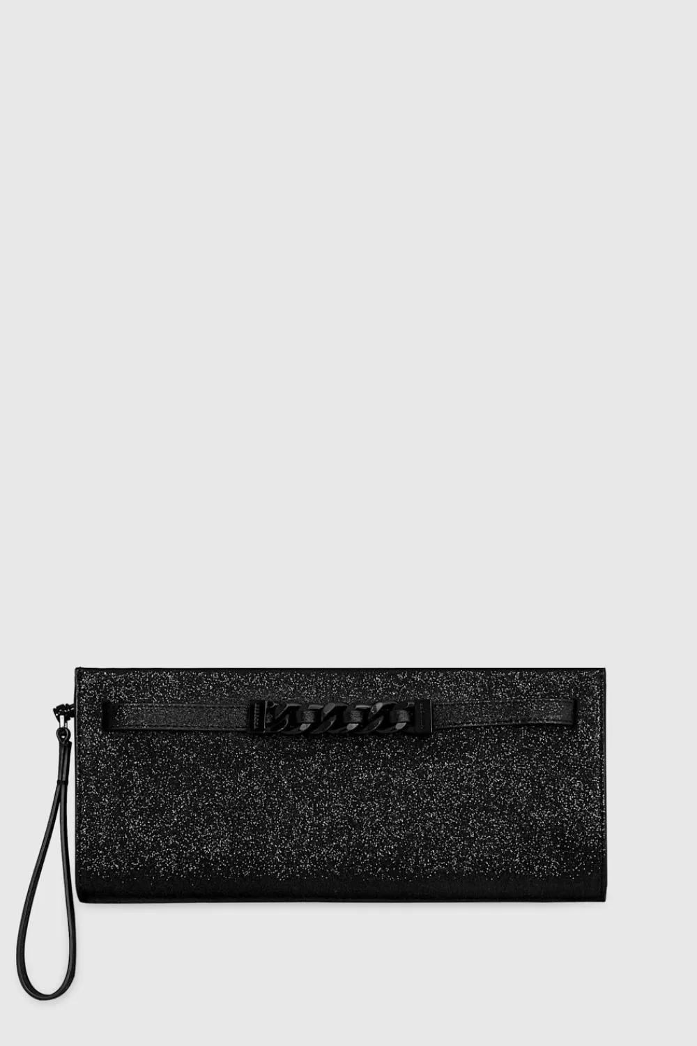 New Rebecca Minkoff Curb Link Clutch BLACK