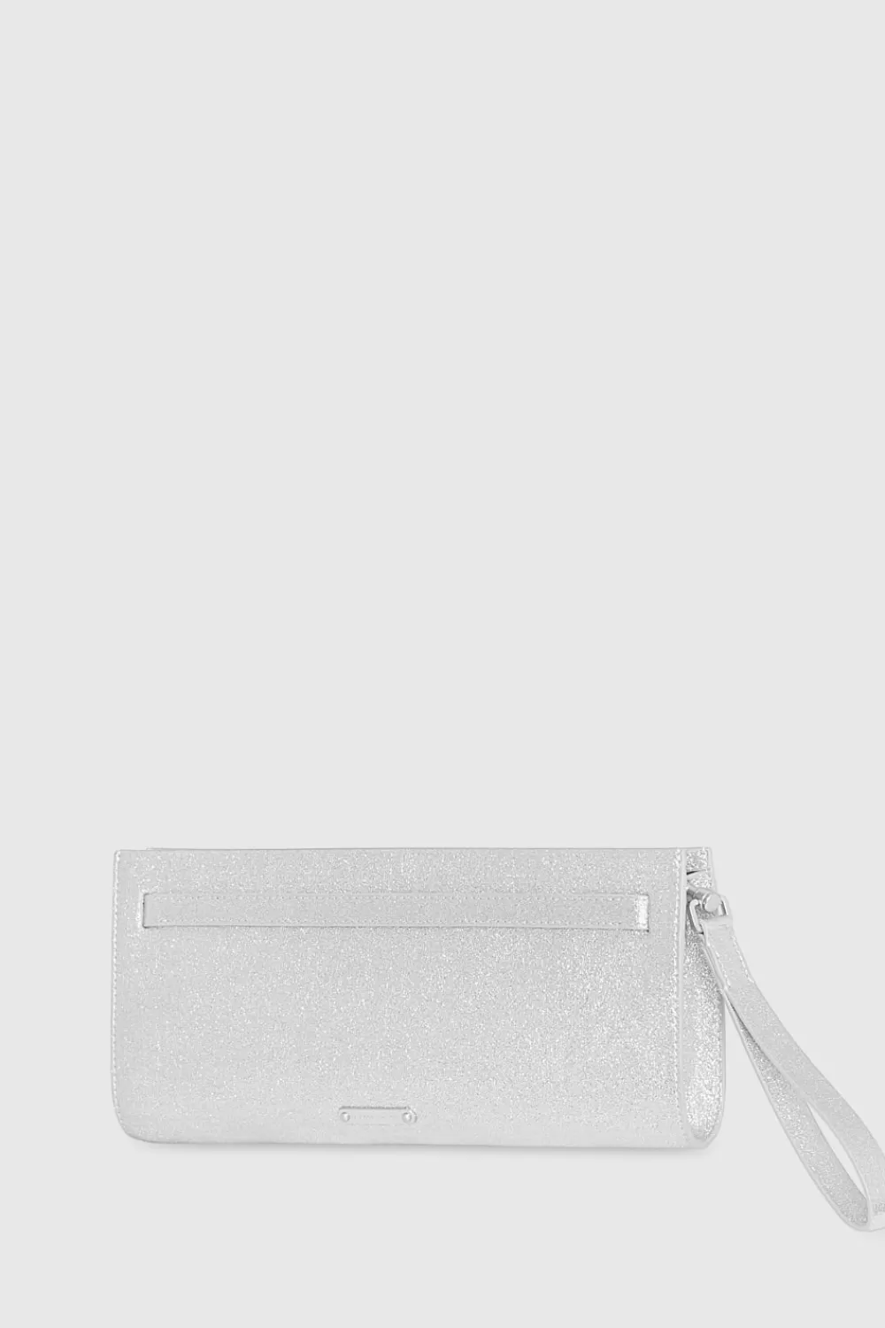 Best Sale Rebecca Minkoff Curb Link Clutch SILVER