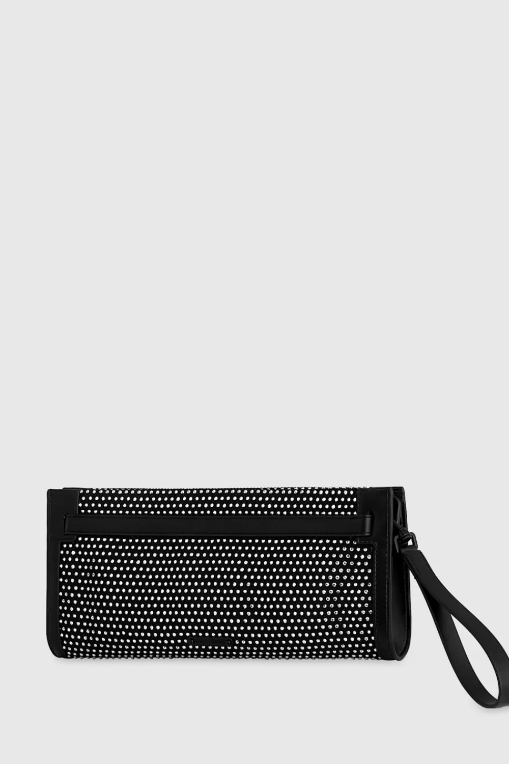 Best Sale Rebecca Minkoff Curb Link Clutch With Crystals BLACK