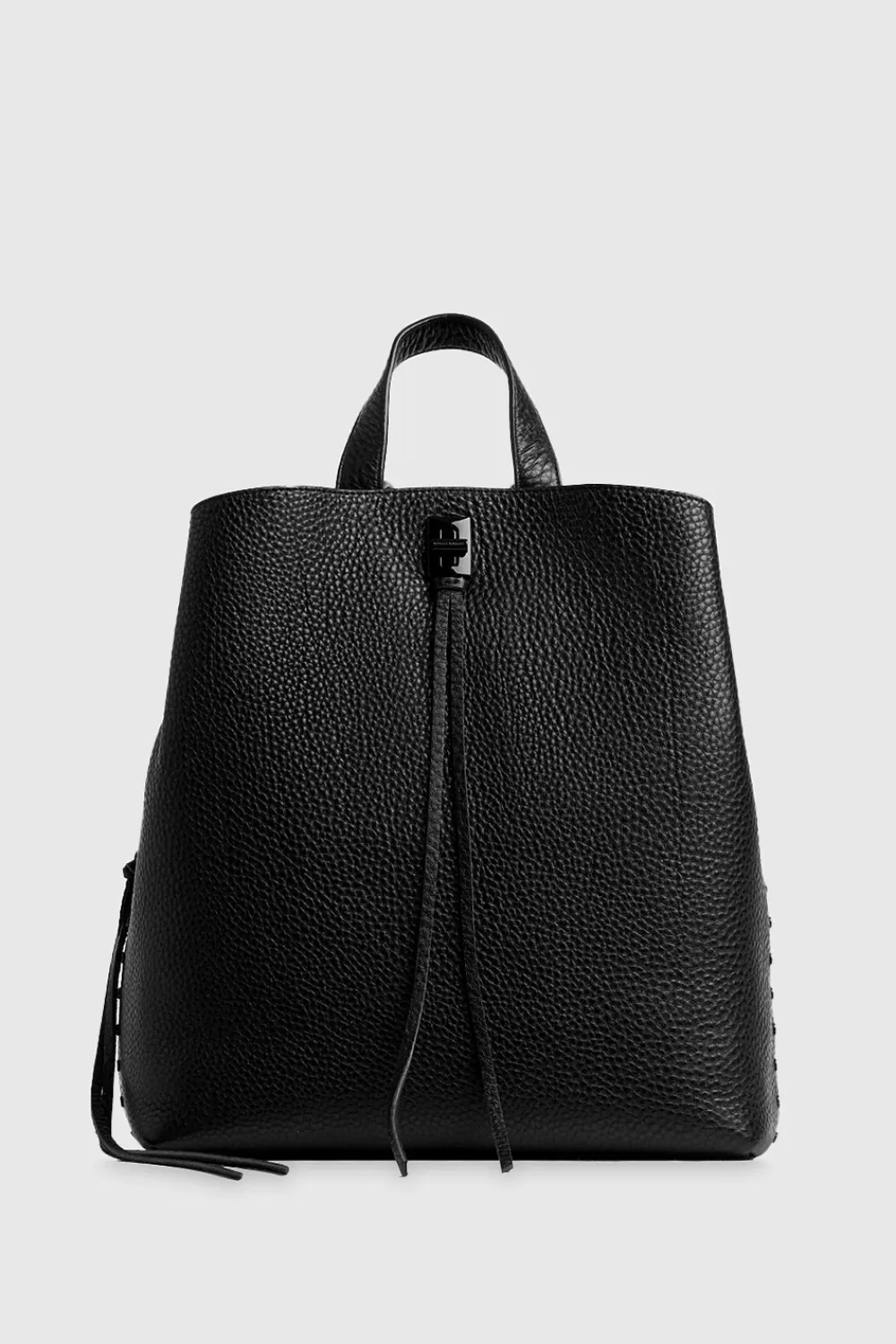 Shop Rebecca Minkoff Darren Medium Backpack BLACK/BLACKSHELLAC