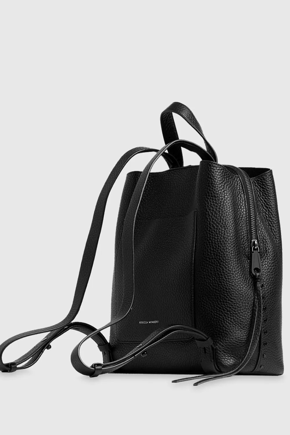 Shop Rebecca Minkoff Darren Medium Backpack BLACK/BLACKSHELLAC