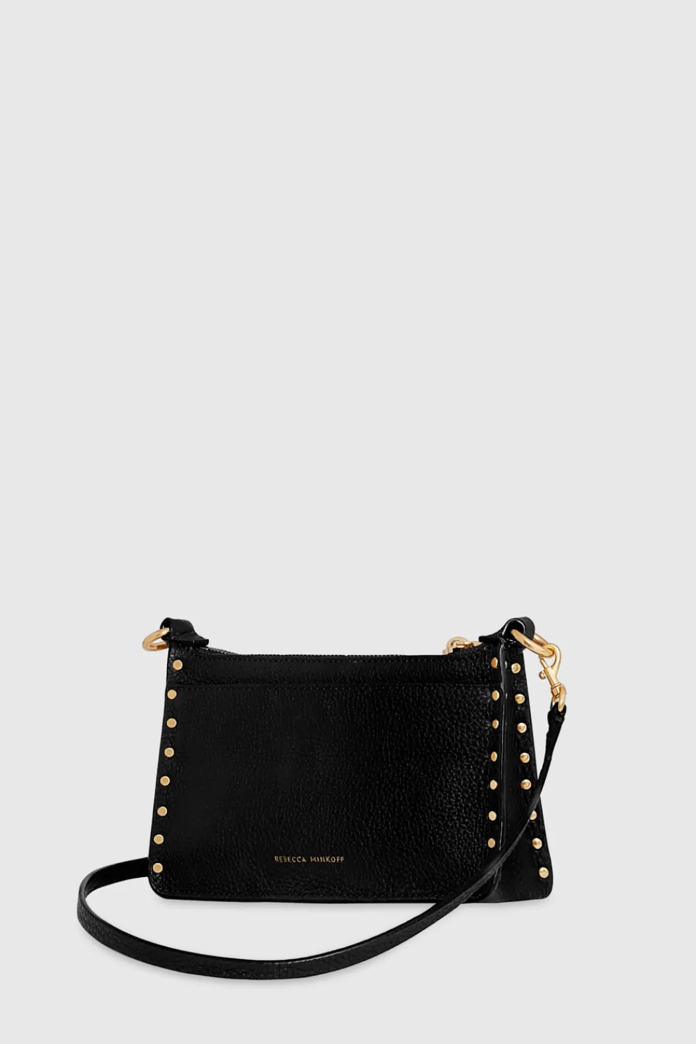 Cheap Rebecca Minkoff Darren Mini Top Zip Crossbody BLACK