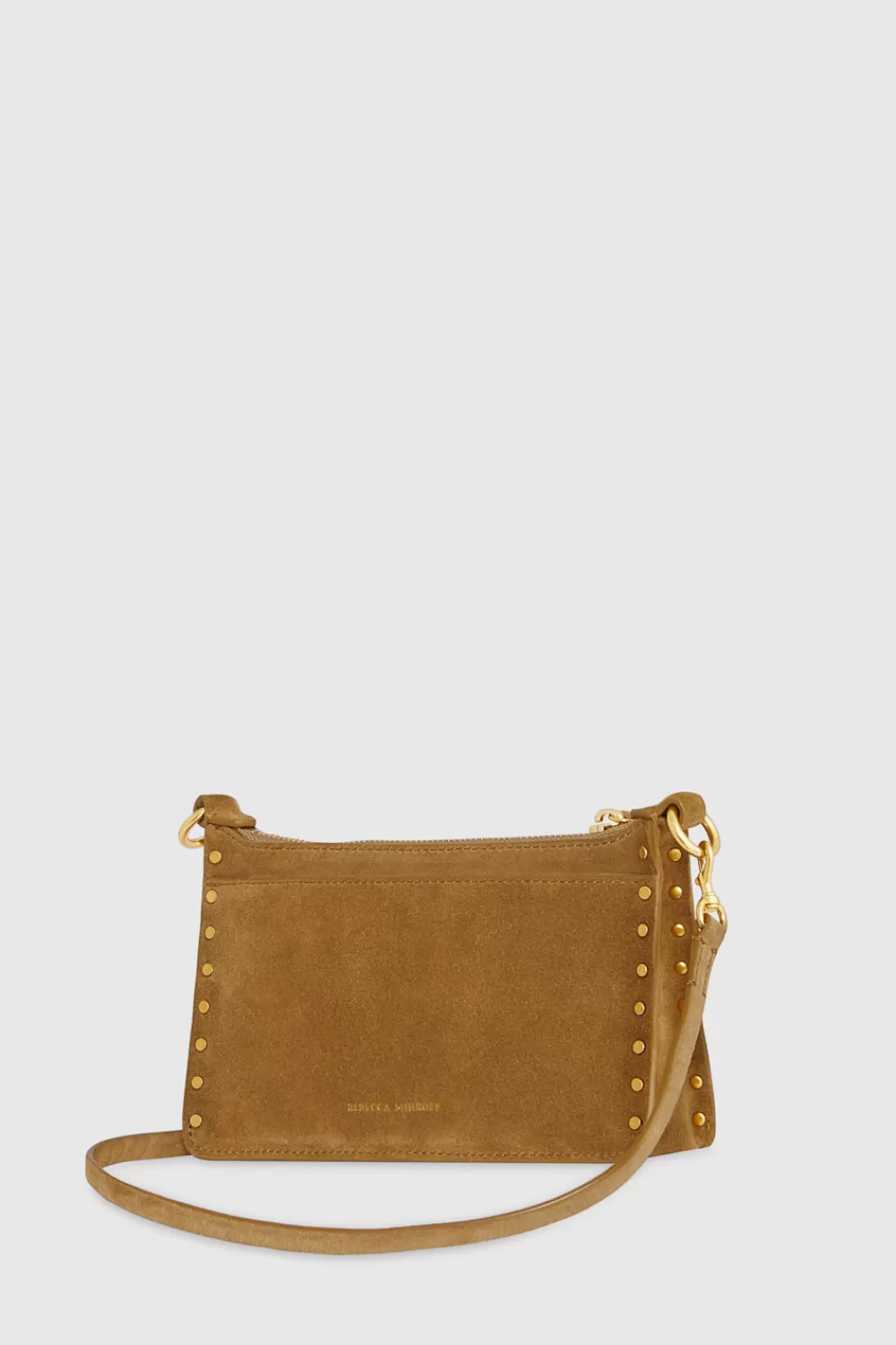 Sale Rebecca Minkoff Darren Mini Top Zip Crossbody HONEY