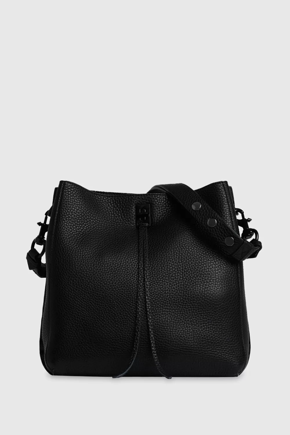 Cheap Rebecca Minkoff Darren Shoulder Bag BLACK/BLACKSHELLAC