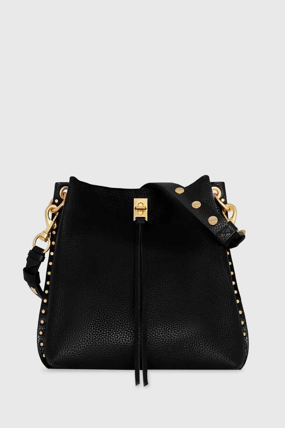 Flash Sale Rebecca Minkoff Darren Shoulder Bag BLACK/ANTIQUEBRASS