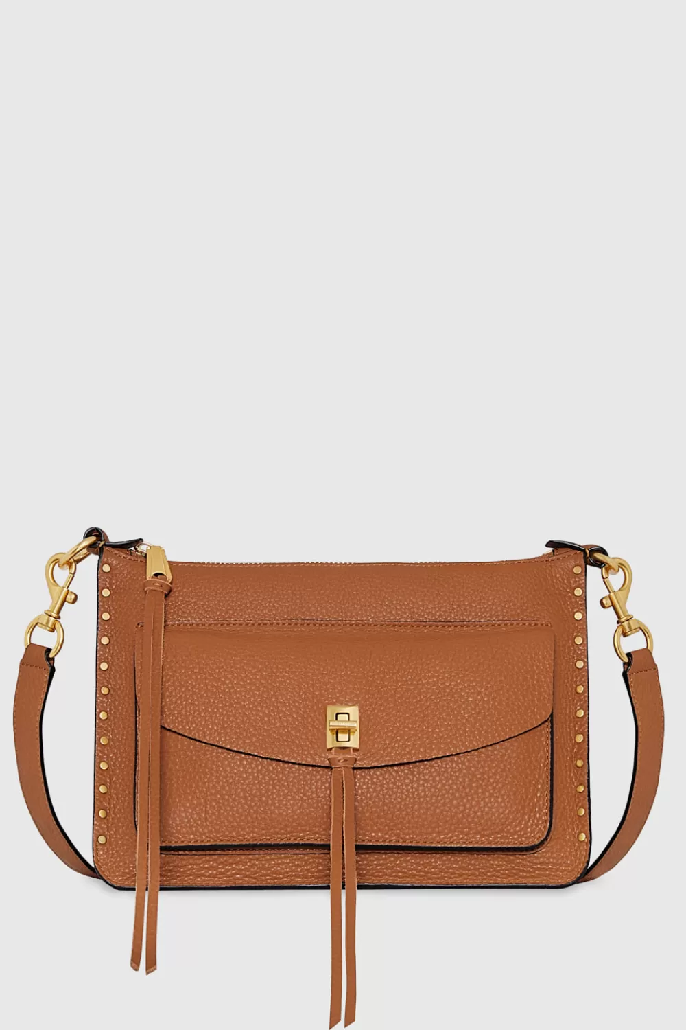 Outlet Rebecca Minkoff Darren Signature Shoulder Bag CARAMELLO