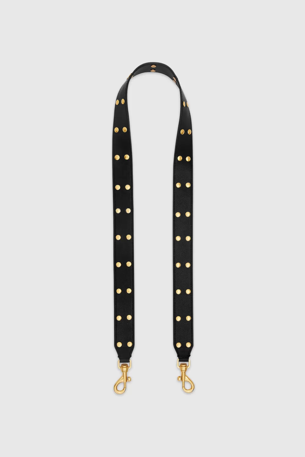 New Rebecca Minkoff Darren Studded Shoulder Strap BLACK