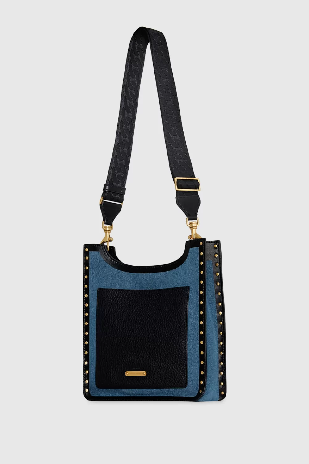 Online Rebecca Minkoff Darren Surplus Medium Feed MDBLUE/BLACK