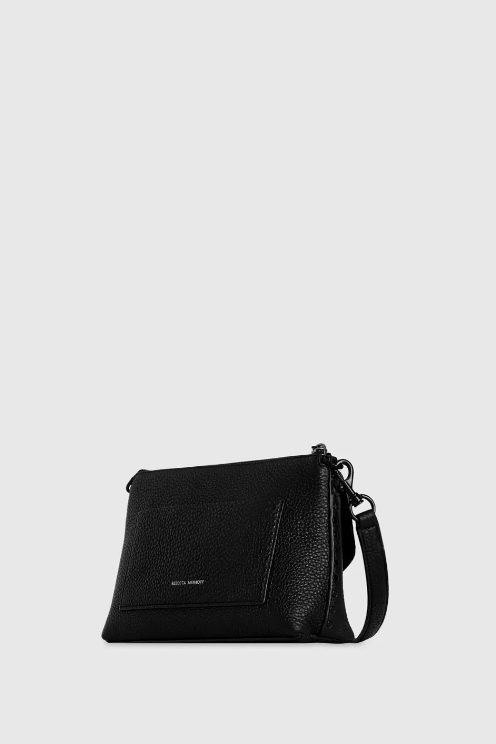 Online Rebecca Minkoff Darren Top Zip Crossbody BLACK/BLACKSHELLAC