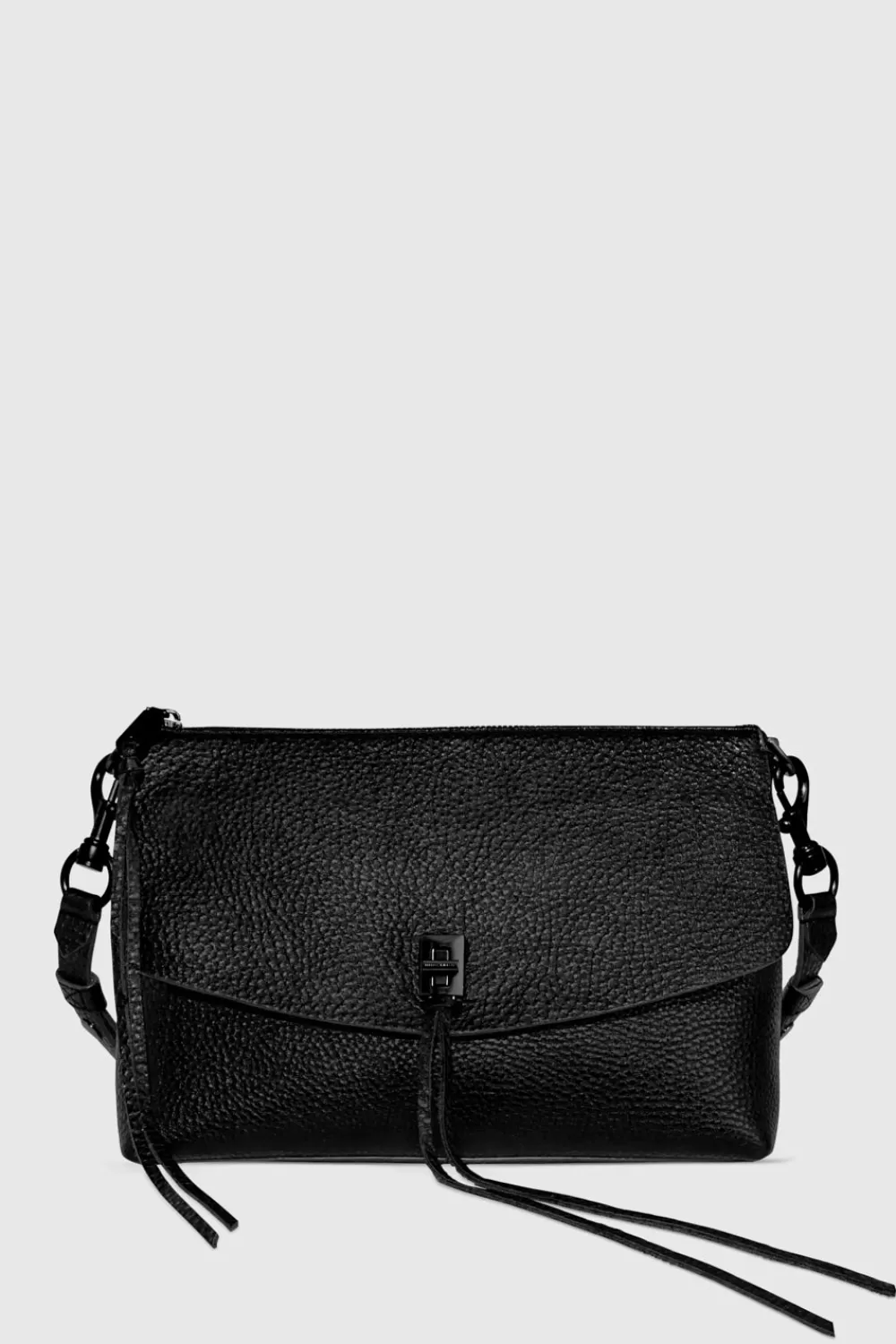 Store Rebecca Minkoff Darren Top Zip Shoulder Bag BLACK