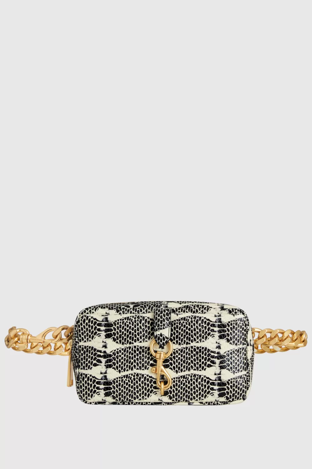 Cheap Rebecca Minkoff Edie Belt Bag BLACKWHITESNAKE