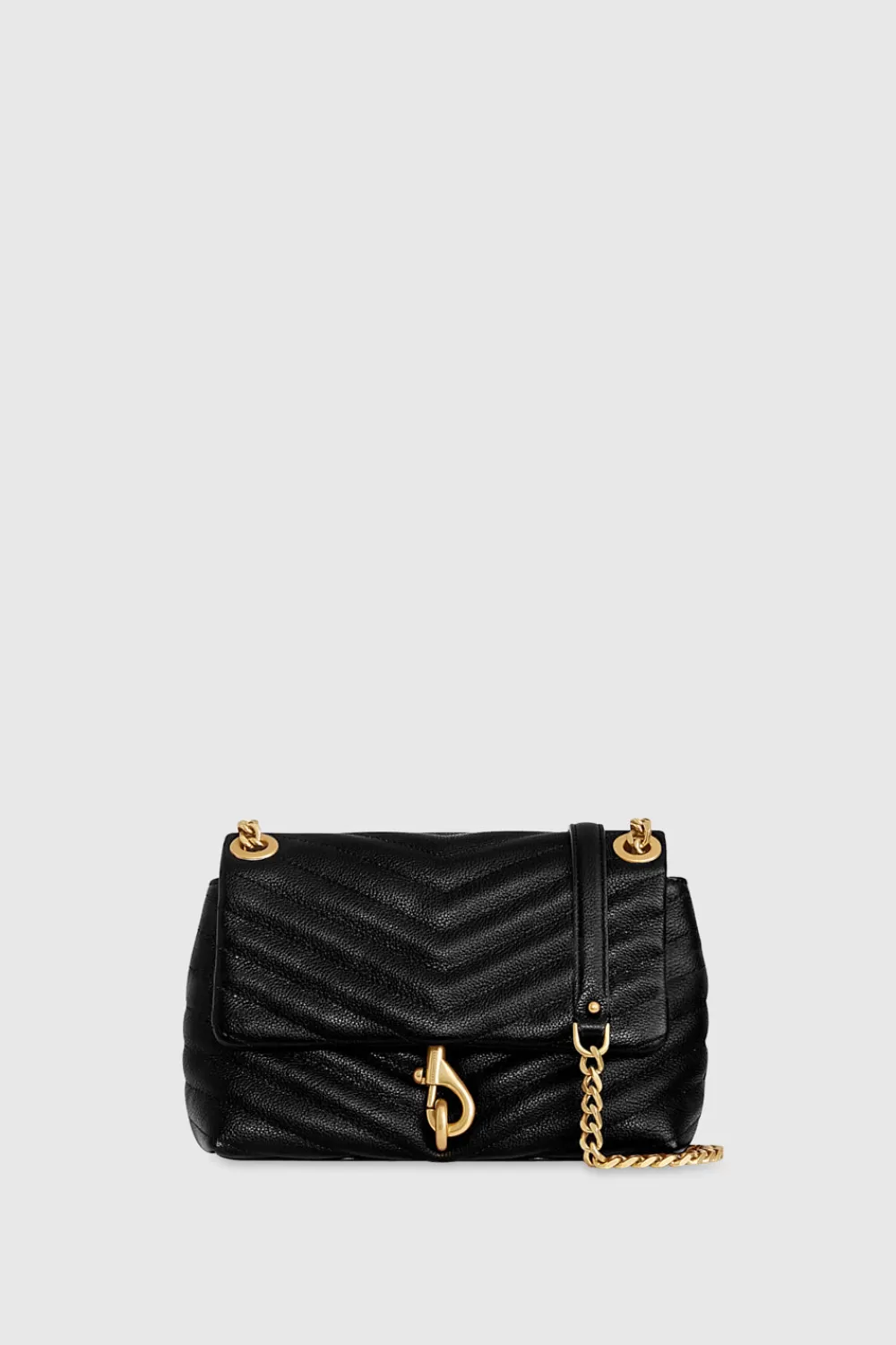 Hot Rebecca Minkoff Edie Crossbody BLACK/ANTIQUEBRASS