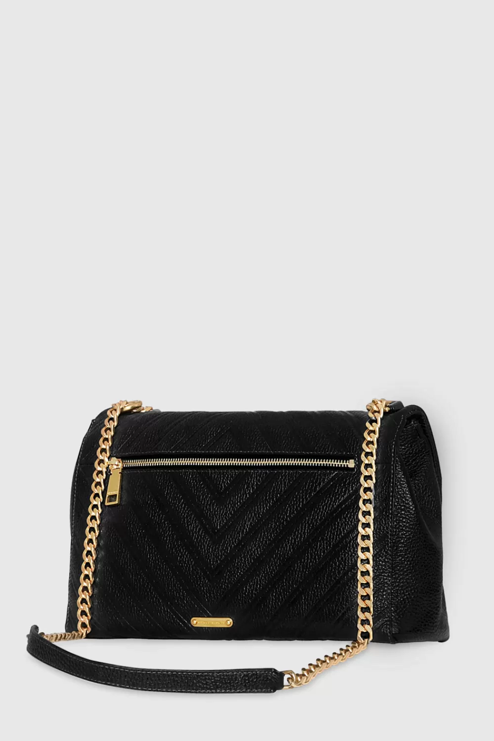 Sale Rebecca Minkoff Edie Embossed Large Shoulder Black