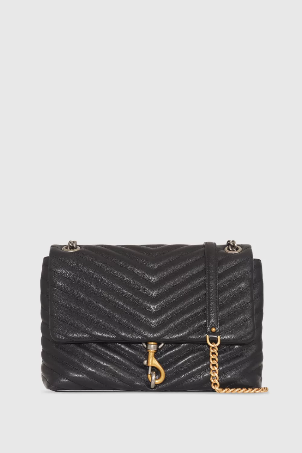 Best Sale Rebecca Minkoff Edie Flap Shoulder Bag BLACK/MULTI