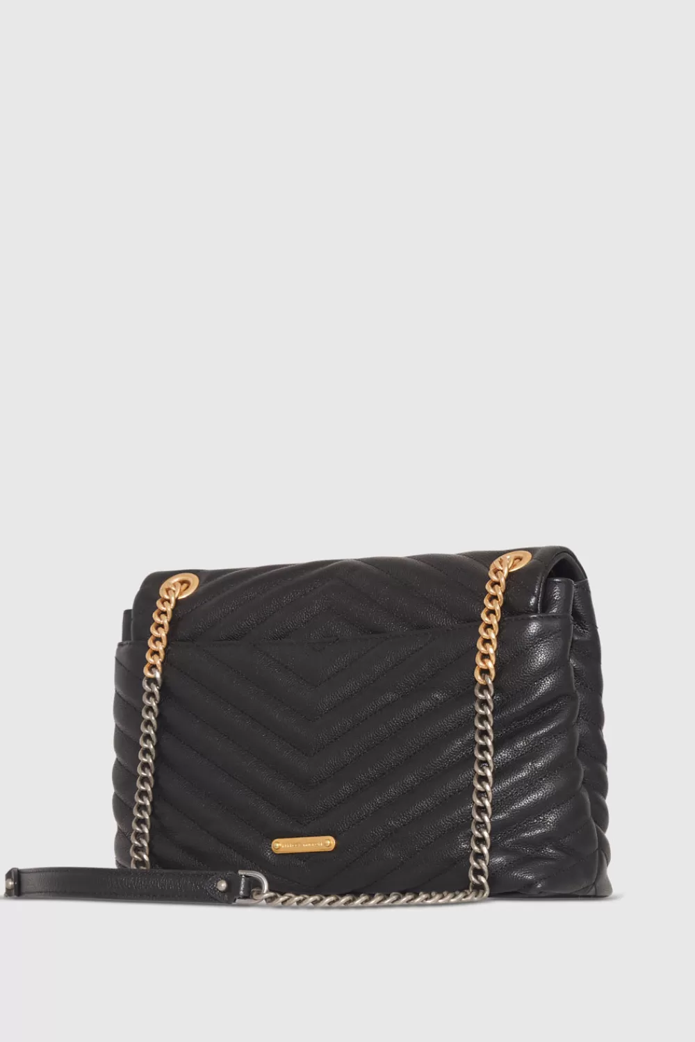 Best Sale Rebecca Minkoff Edie Flap Shoulder Bag BLACK/MULTI