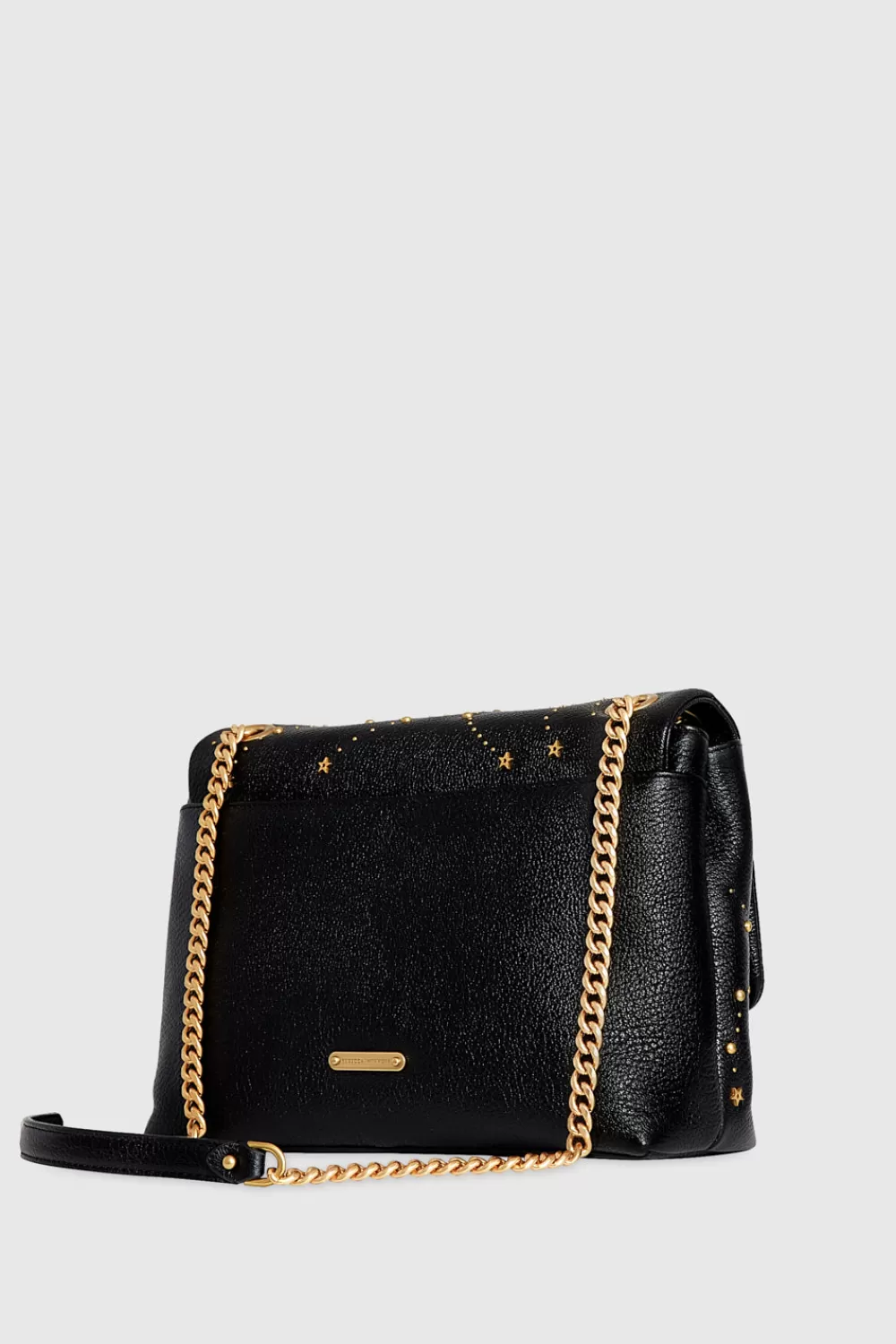 Hot Rebecca Minkoff Edie Flap Shoulder with Celestial Studs BLACK/CELESTIAL