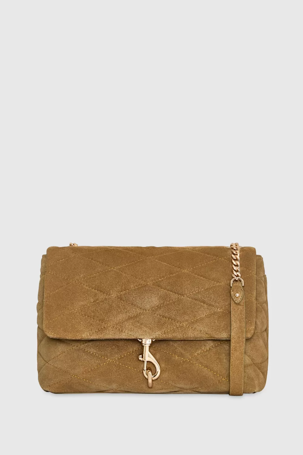 Discount Rebecca Minkoff Edie Flap Shoulder With Diamond Quilt Honey