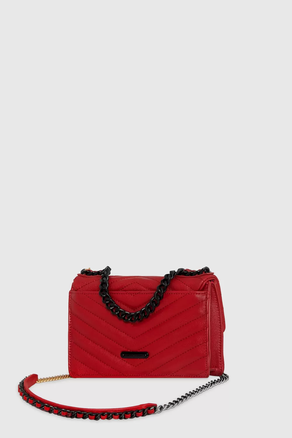 Shop Rebecca Minkoff Edie Mini Crossbody On A Chain SEDUCTIONRED