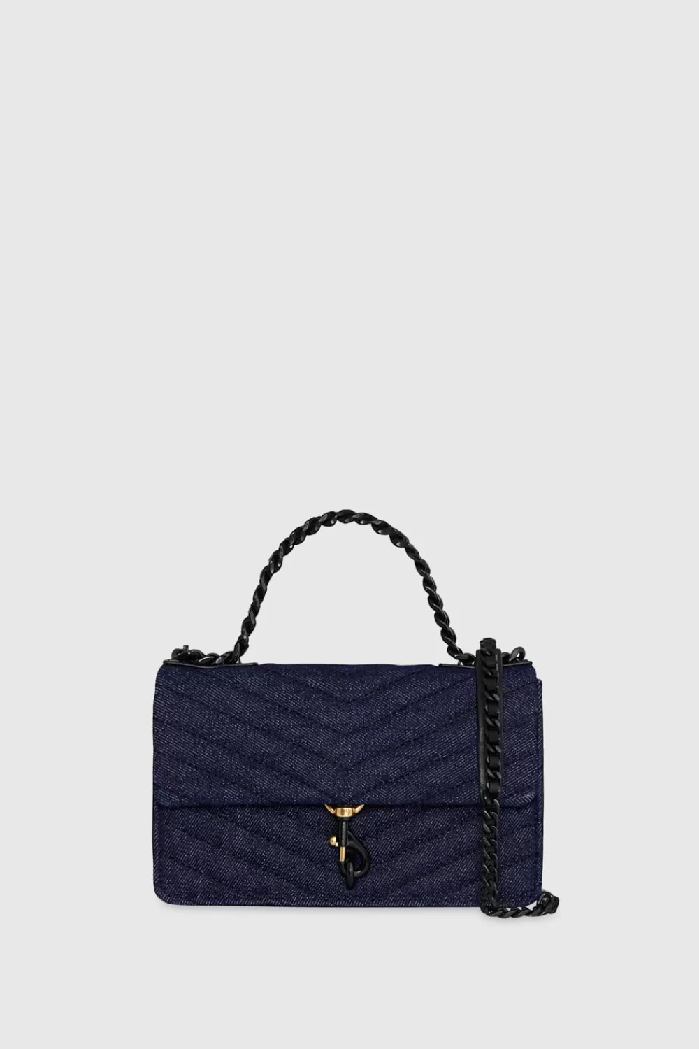 Cheap Rebecca Minkoff Edie Mini Crossbody On A Chain DARKBLUE/BLACK