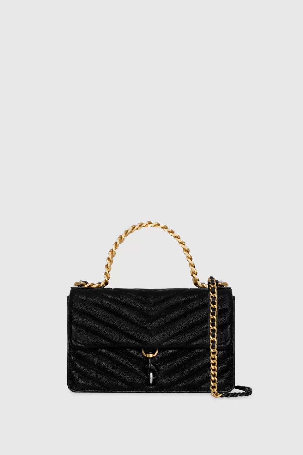 Discount Rebecca Minkoff Edie Mini Crossbody On A Chain BLACK