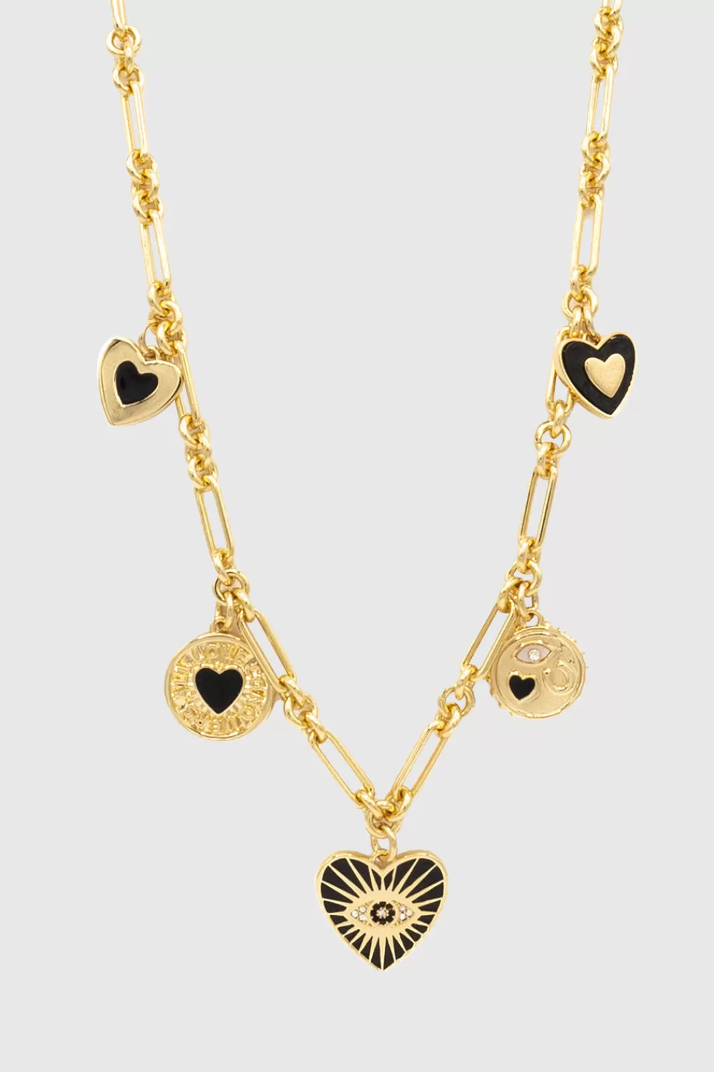 Best Sale Rebecca Minkoff Enamel Charm Necklace SHINYGOLD