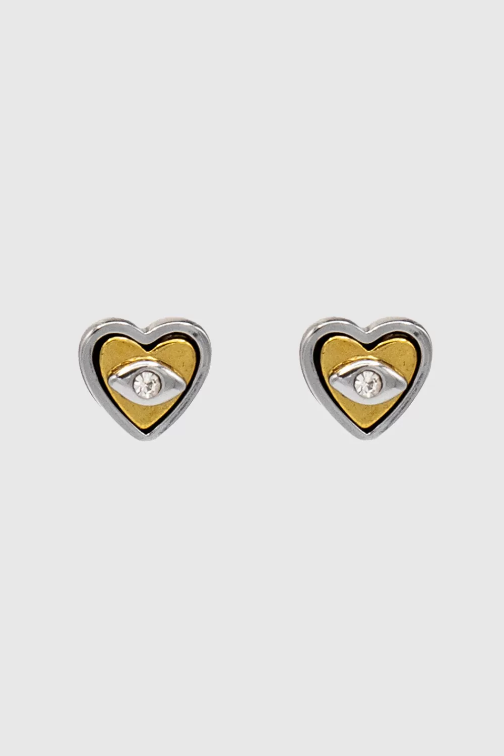 Best Sale Rebecca Minkoff Enamel Evil Eye Heart Stud Earring GOLDSILVER