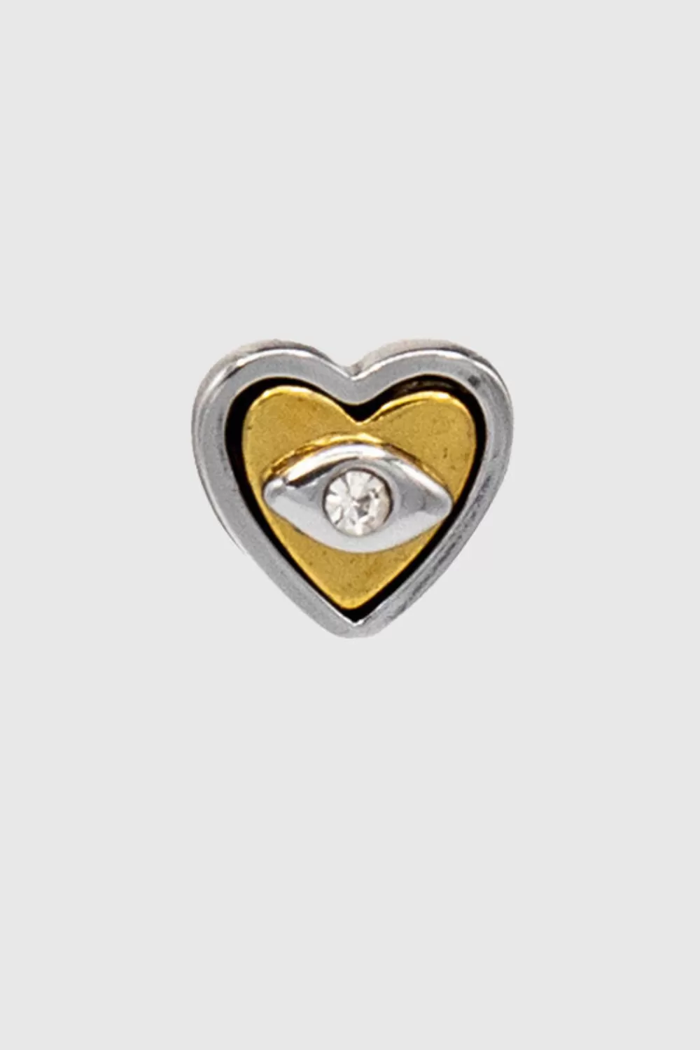 Best Sale Rebecca Minkoff Enamel Evil Eye Heart Stud Earring GOLDSILVER