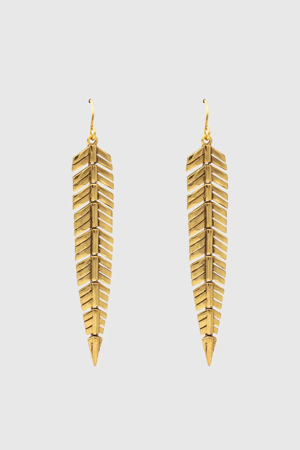 Clearance Rebecca Minkoff Feather Earrings WARMGOLD