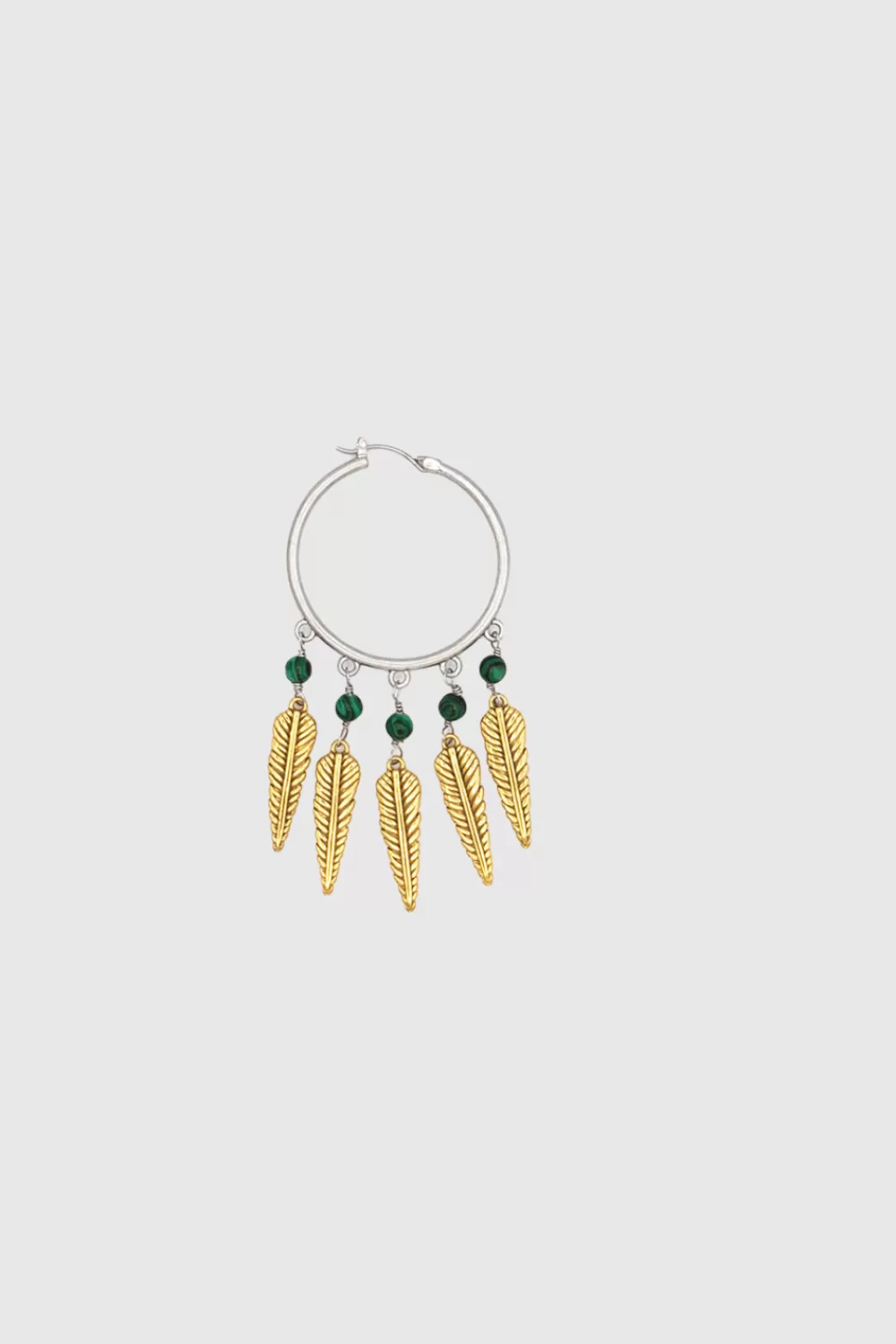 Best Sale Rebecca Minkoff Feather Hoop Earrings WARMGOLD