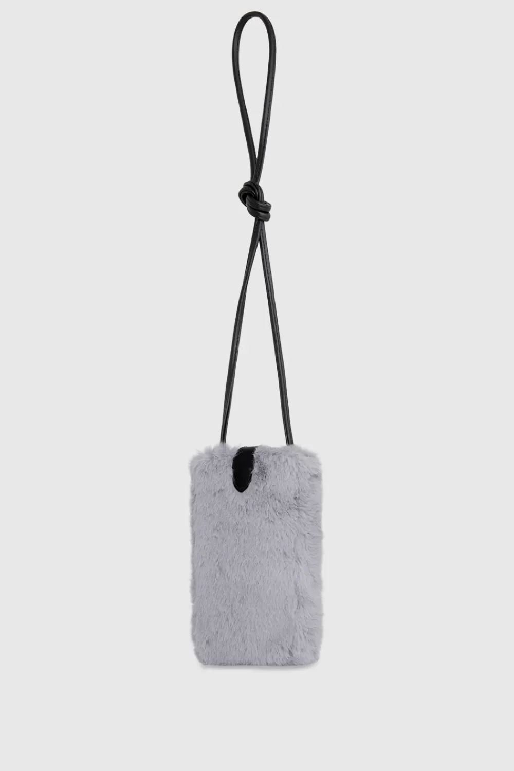 Online Rebecca Minkoff Fur Phone Crossbody LIGHTGREY