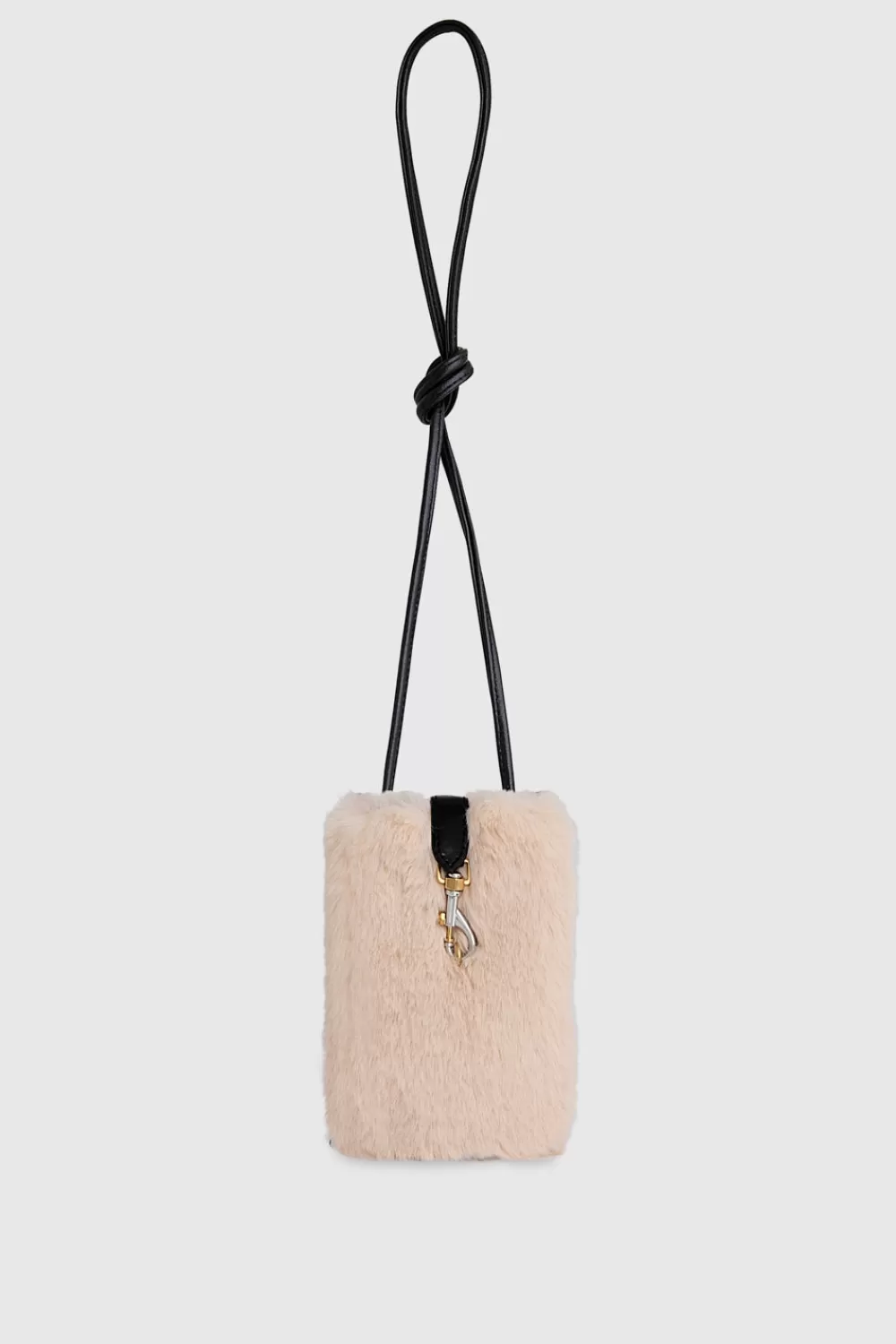 Clearance Rebecca Minkoff Fur Phone Crossbody SHELL