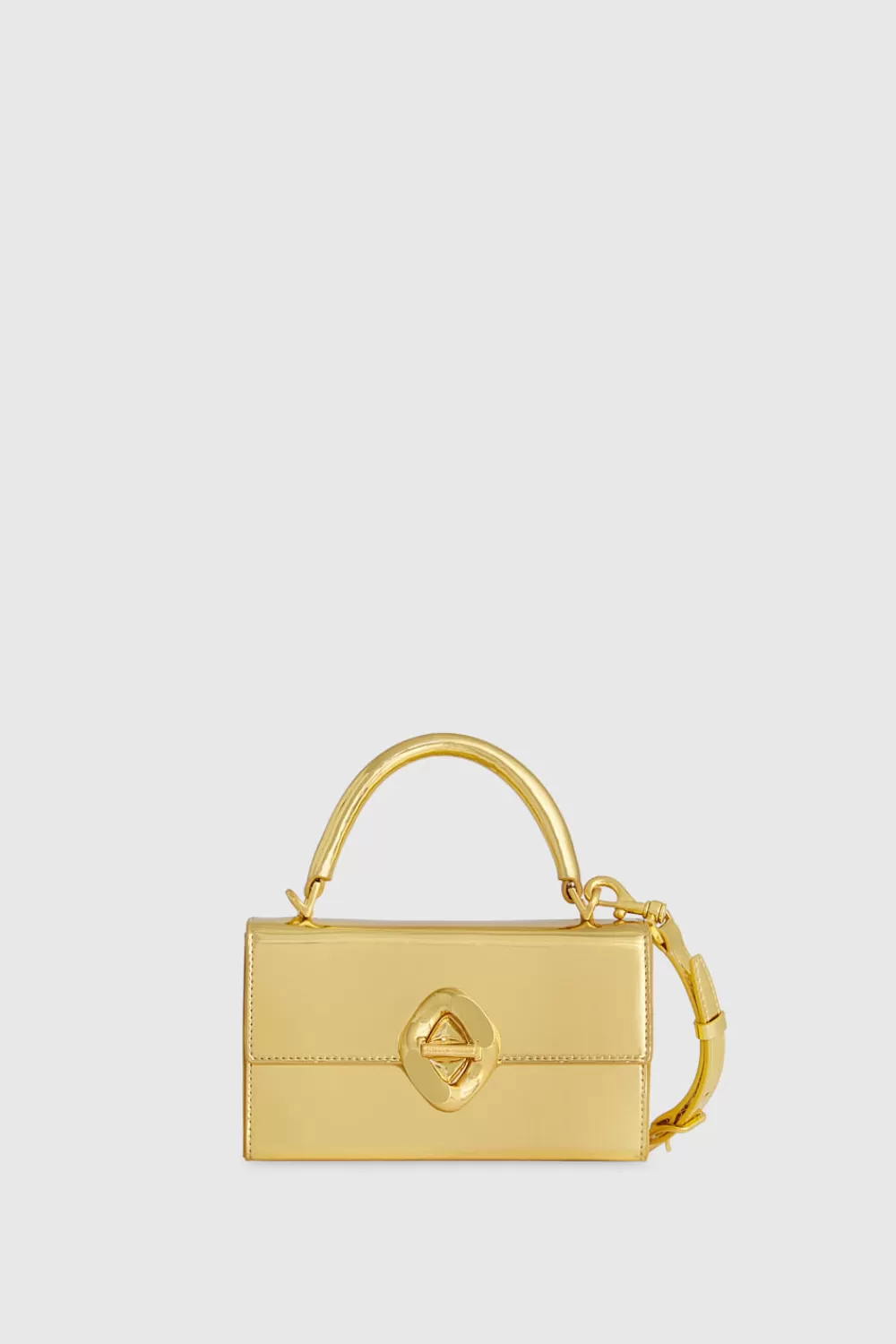 Clearance Rebecca Minkoff G Mini Top Handle Crossbody GOLD