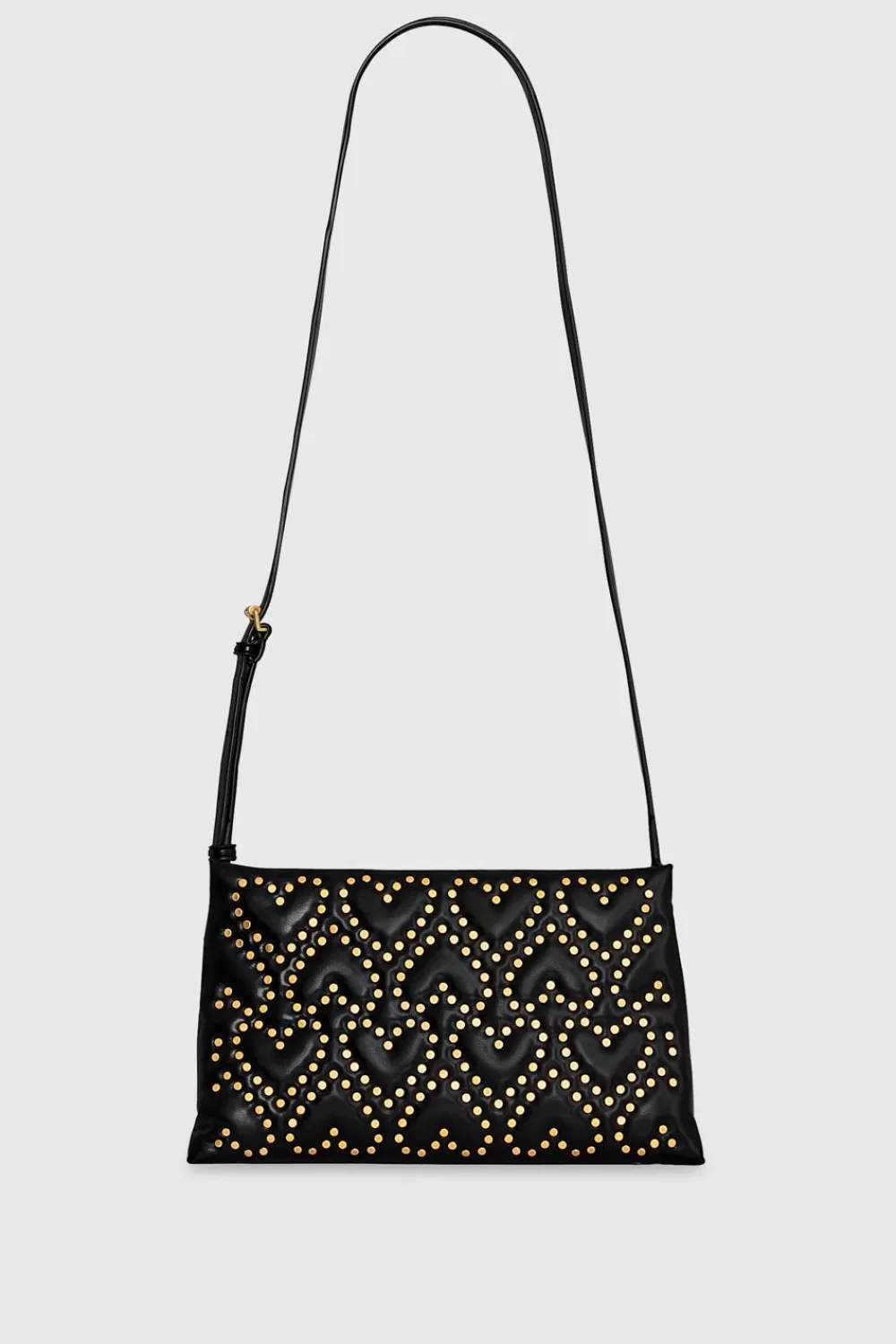 Hot Rebecca Minkoff Heart Studded Crossbody Black