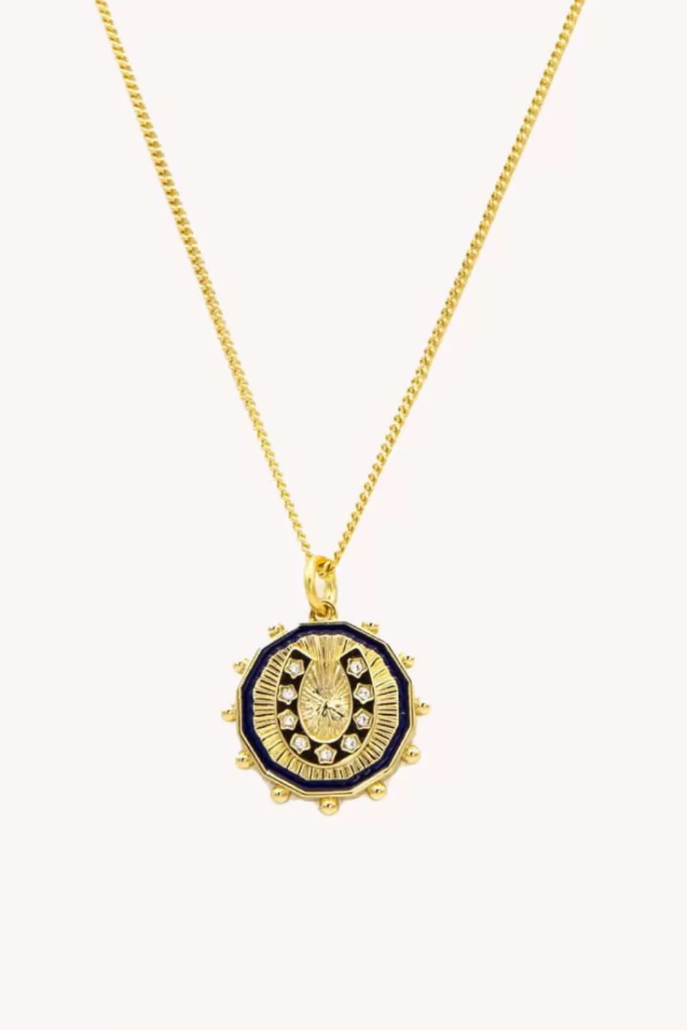 Cheap Rebecca Minkoff Horseshoe Medallion Necklace