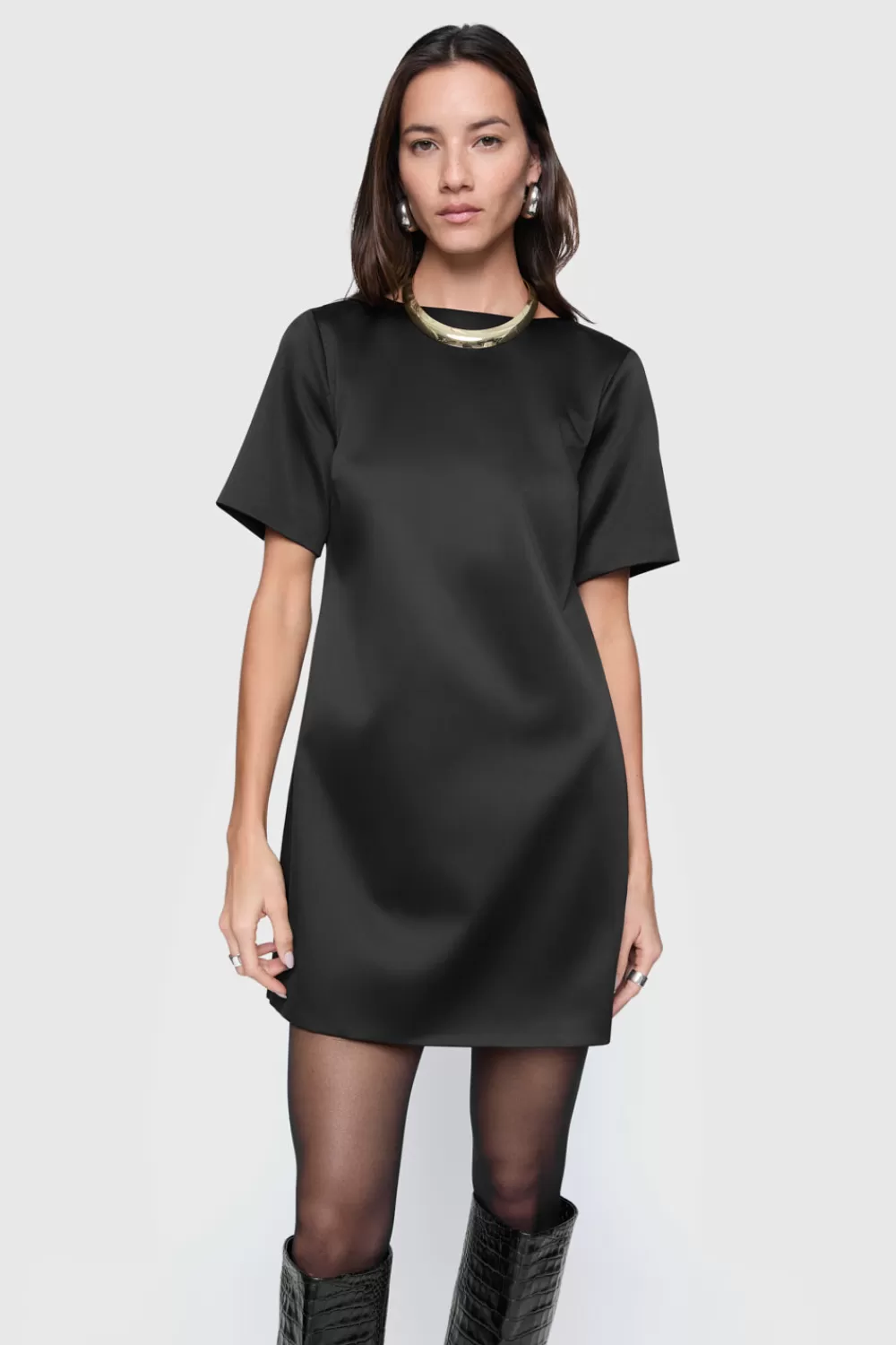 Hot Rebecca Minkoff Iggy T-Shirt Dress TrueBlack