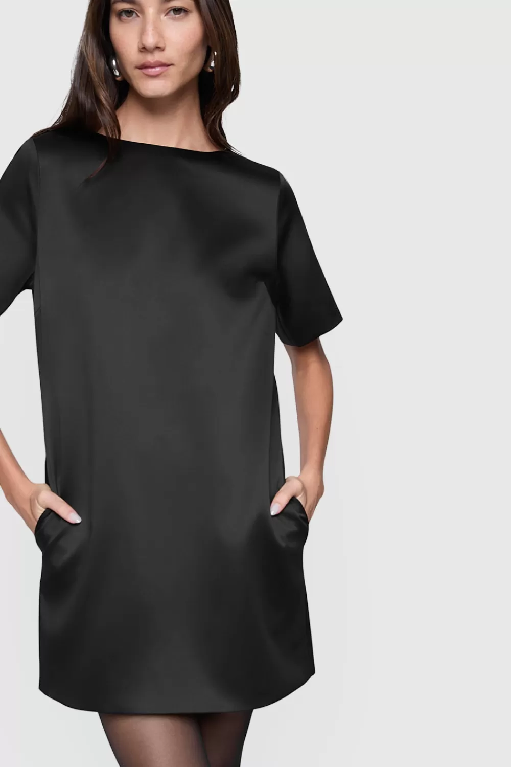 Hot Rebecca Minkoff Iggy T-Shirt Dress TrueBlack